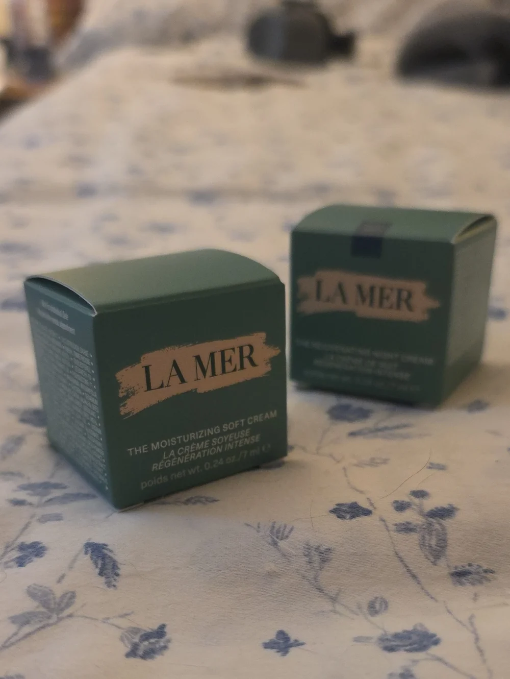La Mer moisturizing soft cream and night cream duo .25 / 7 mL NIB